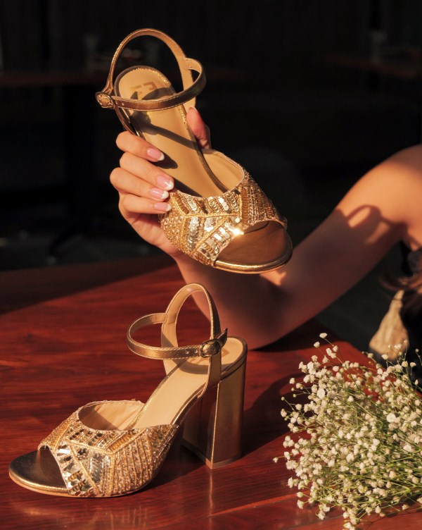 Gem-Studded Pointed Toe Ankle Strap Heels | Black ankle strap heels, Ankle  strap heels, Heels